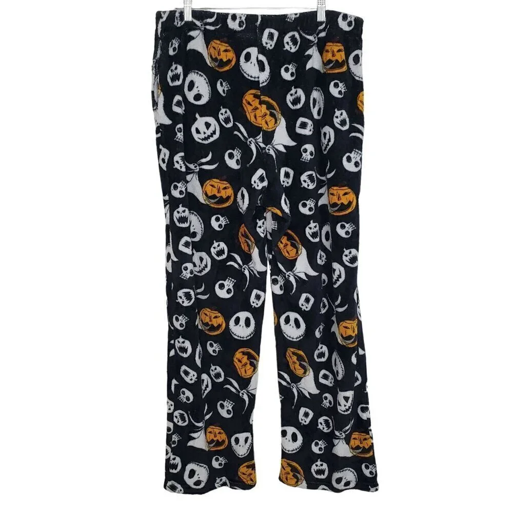 Nightmare Before Christmas PJ Pants Mens Size XL Fleece Zero Jack Skellington - Picture 6 of 11